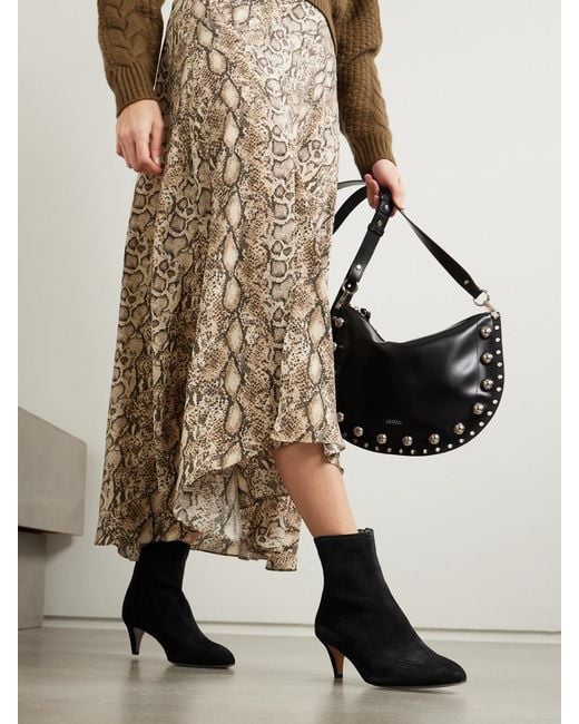 Isabel Marant Black Deone Suede Ankle Boots