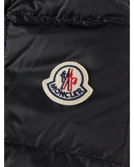 Moncler Black Jarcieu Braided Cord-Trimmed Quilted Shell Down Jacket