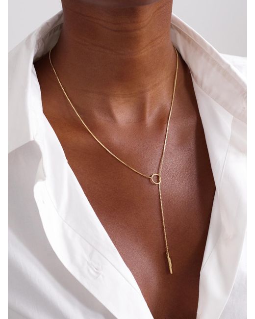 Gucci White Link To Love 18-Karat Necklace