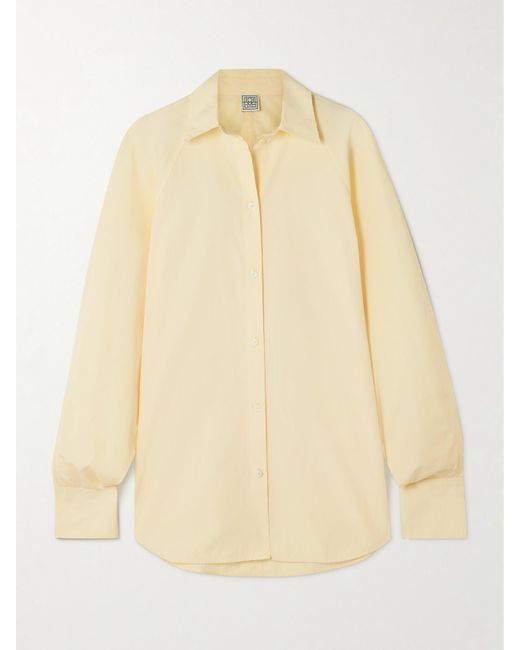 Chemise En Popeline De Coton Biologique Totême  en coloris Natural