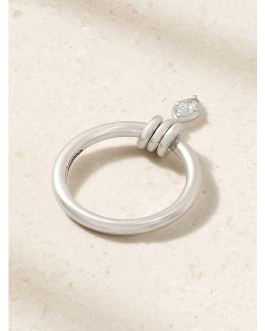 Spinelli Kilcollin Natural Pia Sterling Diamond Ring