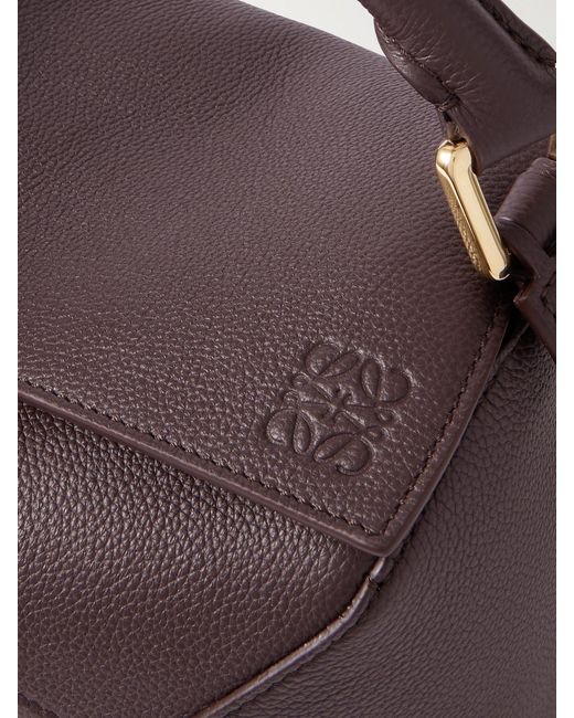 Sac Porté Épaule En Cuir Texturé Puzzle Edge Small Loewe en coloris Brown