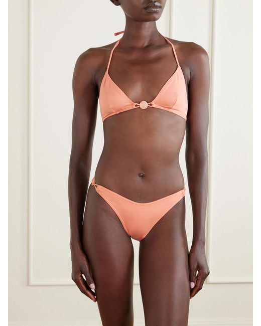 Eres Natural Alva Front-Detail Bikini Top