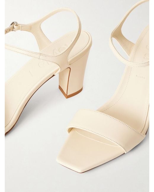 Aeyde Natural Imogen Leather Sandals