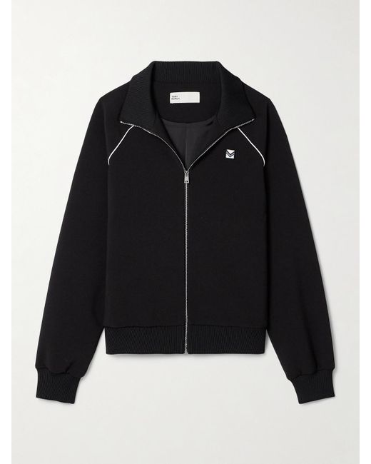Tory Sport Black Tech-Jersey Track Jacket