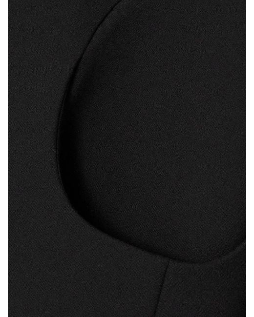 D'Estree Black Joseph Crepe Coat