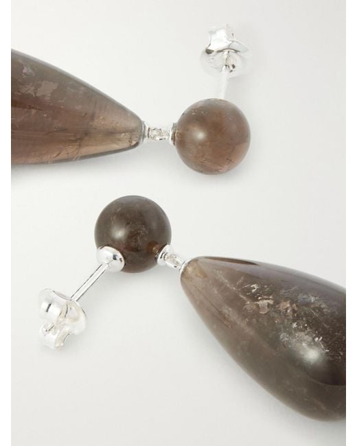 LIE STUDIO Natural The Lola And Quartz Earrings