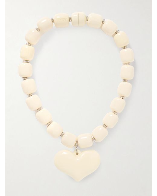 Julietta Natural Amore Kette Aus Harz Mit Silberfarbenen Details