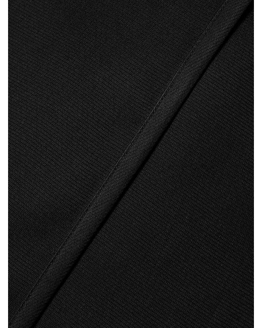 Khaite Black Mila Wrap-Effect Silk-Gazar Maxi Skirt