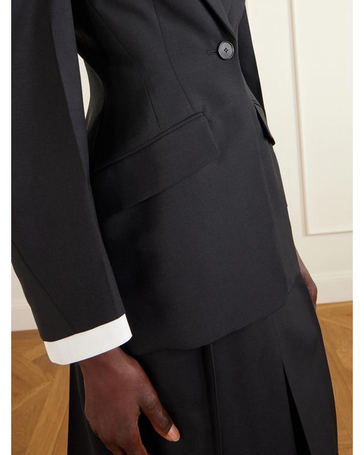 Givenchy Black Wool And Mohair-Blend Jacket