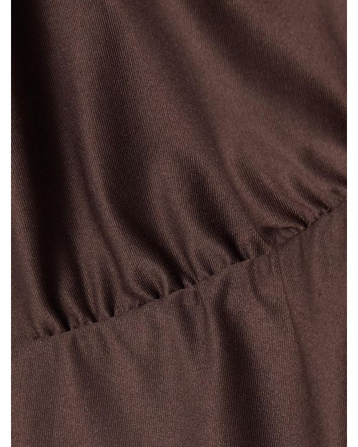 Kiki de Montparnasse Brown La Sirene Halterneck Swimsuit