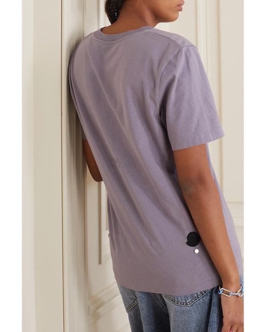 Moncler Genius Purple 1017 Alyx 9Sm Printed Cotton-Jersey T-Shirt