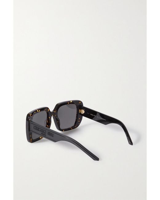 Dior Black Wildior S3U Square-Frame Tortoiseshell Acetate Sunglasses