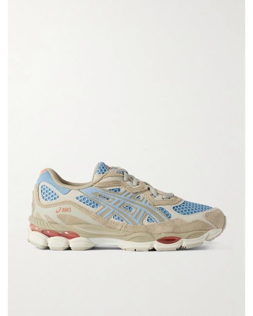 Baskets En Résille À Finitions En Daim Et En Cuir Gel-Nyc Asics en coloris Blue