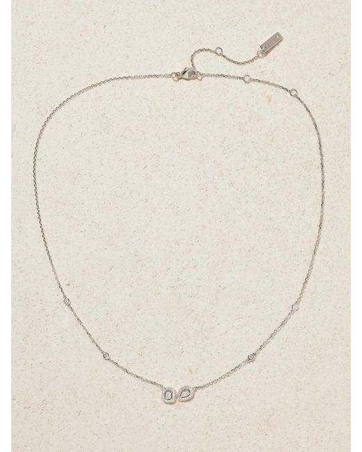 Messika Natural My Twin 18-Karat Diamond Necklace
