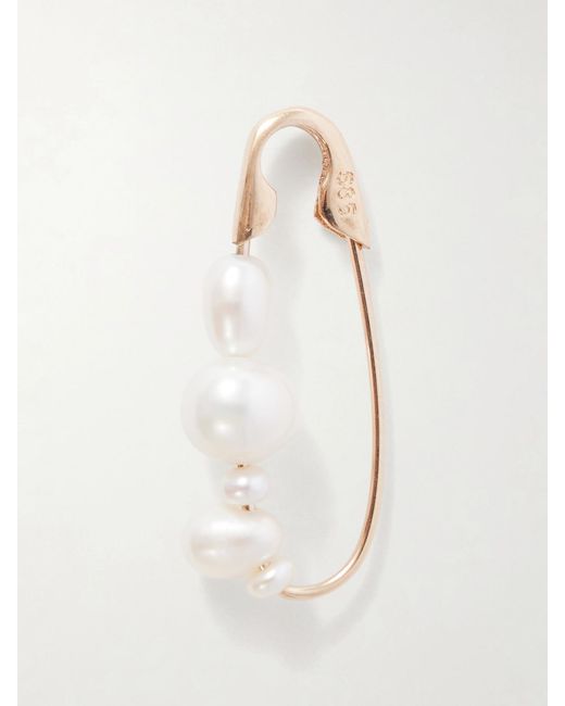 Loren Stewart White 14-Karat Pearl Earring