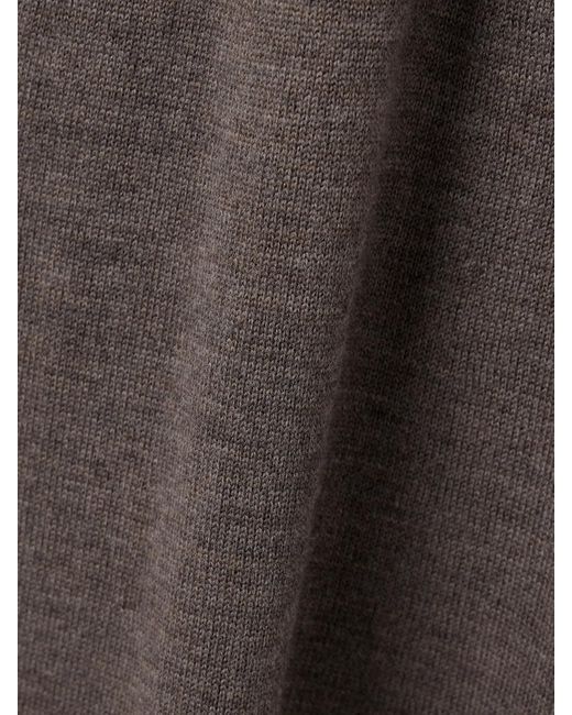 Robe Midi En Laine À Col Roulé Et À Écharpe Canal Staud en coloris Brown