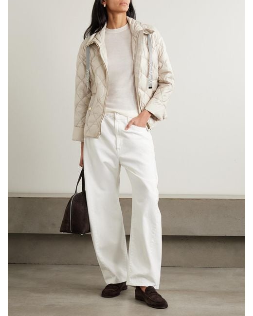 Max Mara Natural The Cube Quilted Shell Down Jacket