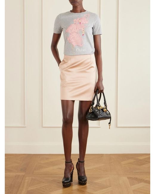 Chloé White Printed Cotton-Jersey T-Shirt