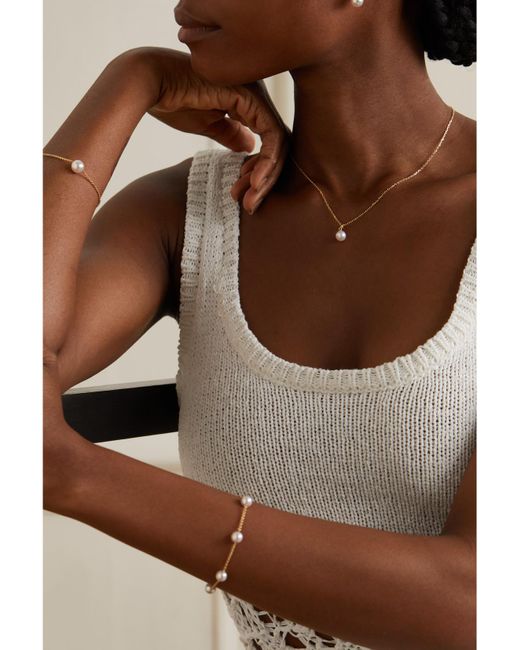 Mikimoto Natural 18-Karat Pearl Necklace