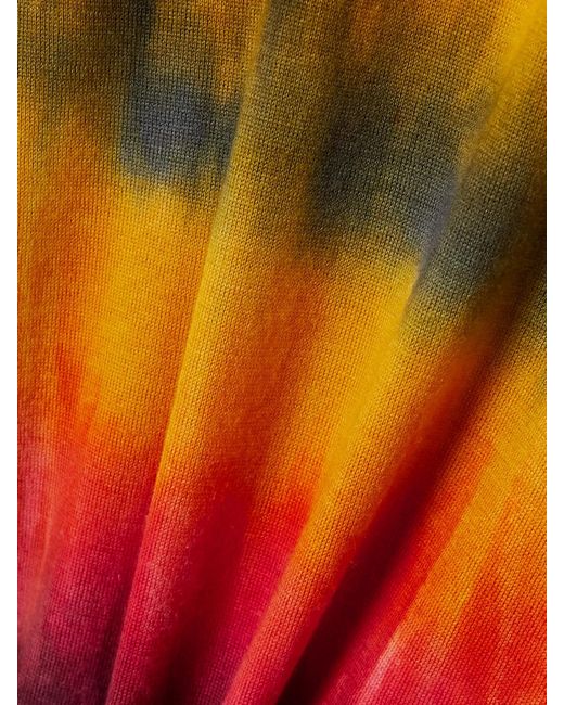 Gabriela Hearst Red Miller Tie-Dyed Cashmere Sweater