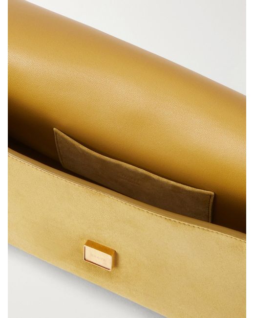 Khaite Natural Audrey Suede Clutch