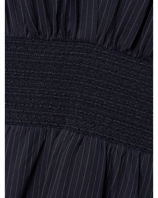 Tory Burch Blue Kleid Mit Gestreiftem Muster