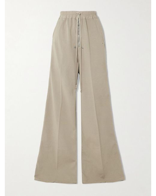 Rick Owens Natural Hose Mit Weitem Bein Aus Baumwolle Mit Ösen