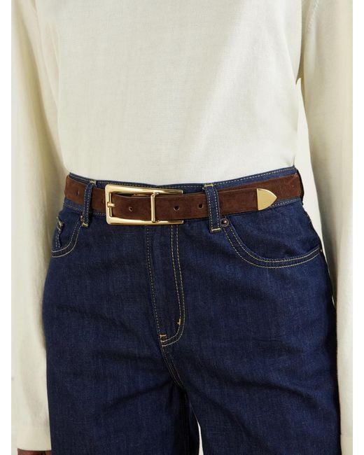 DEHANCHE Brown Mini Juergen Suede Belt