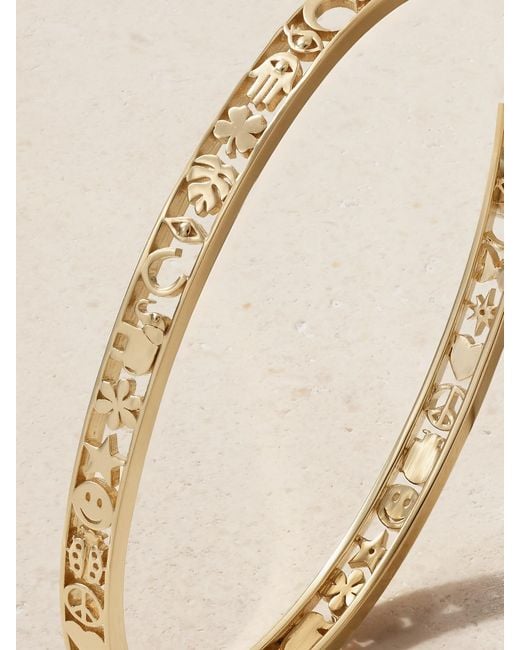 Sydney Evan Natural Open Icon 14-Karat Bracelet