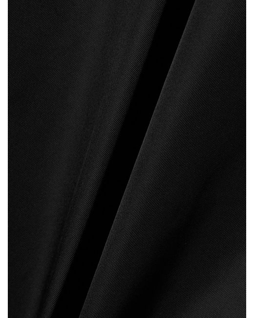 Alaïa Black Taffeta Pleated Tapered Pants