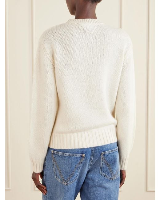 Bottega Veneta Natural Cashmere Cardigan