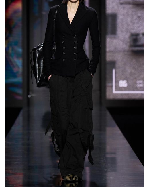 Dolce & Gabbana Black Wide Trousers