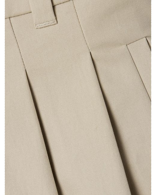 Altuzarra Natural Mack Pleated Cotton-Twill Maxi Skirt