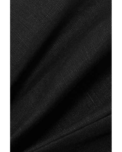 Faithfull The Brand + Net Sustain Antipas Linen Top in Black
