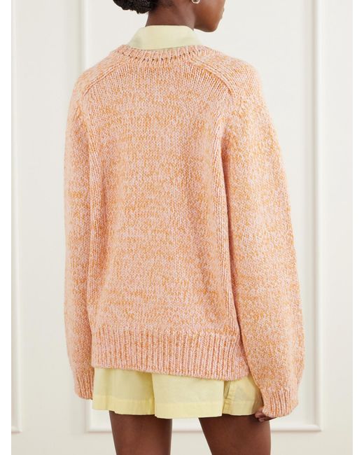 Sanderlak Pink Melange Alpaca And Wool-Blend Sweater