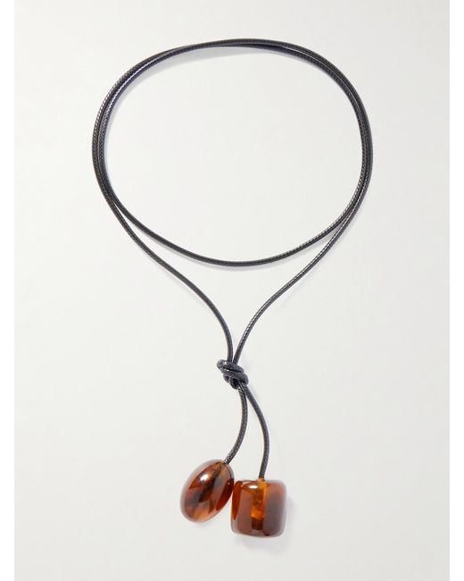 Julietta Natural Jamie Cord And Resin Choker