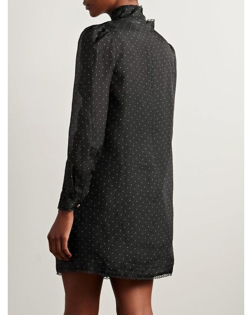 Zimmermann Black Dream Pussybow Mini Dress