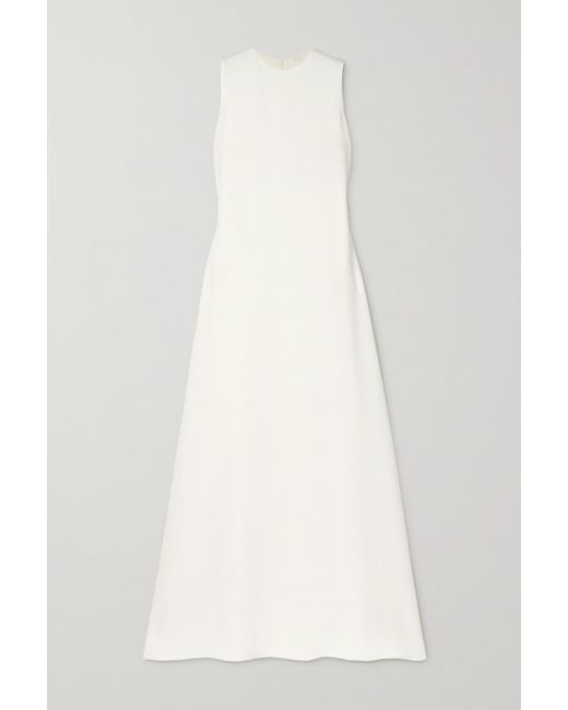 the row white gown