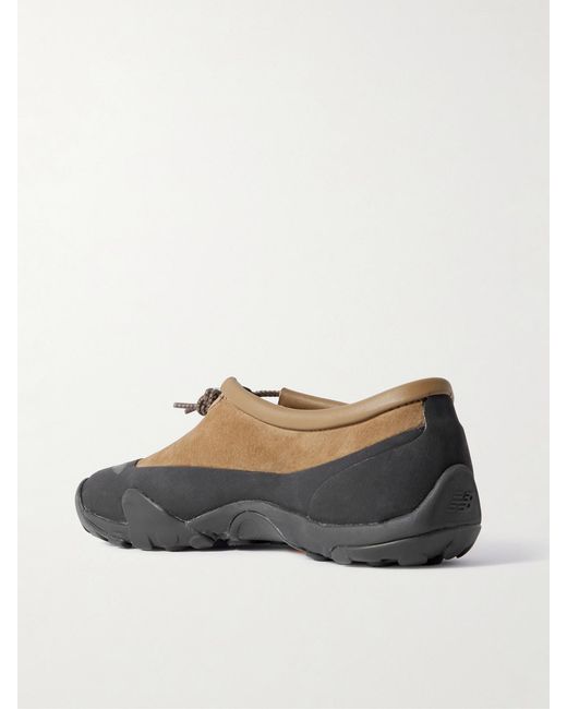 New Balance Brown Tokyo Design Studio Minimus Slip-Ons Aus Shell Und Veloursleder