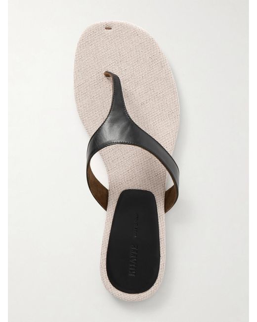 Khaite Green Archer Leather Sandals