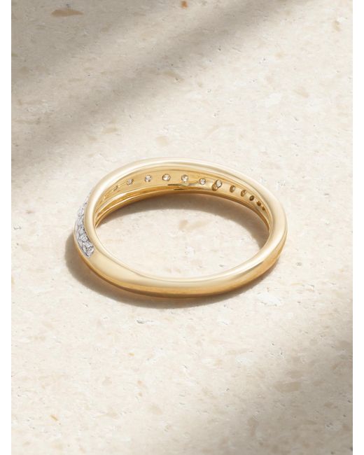 STONE AND STRAND Natural Twist 10-Karat Diamond Ring