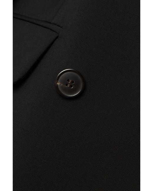Dries Van Noten Black Double-Breasted Wool And Mohair-Blend Twill Blazer