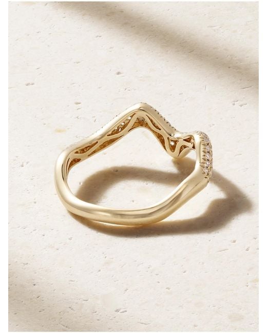 SHAY Natural Wave 18-Karat Diamond Ring