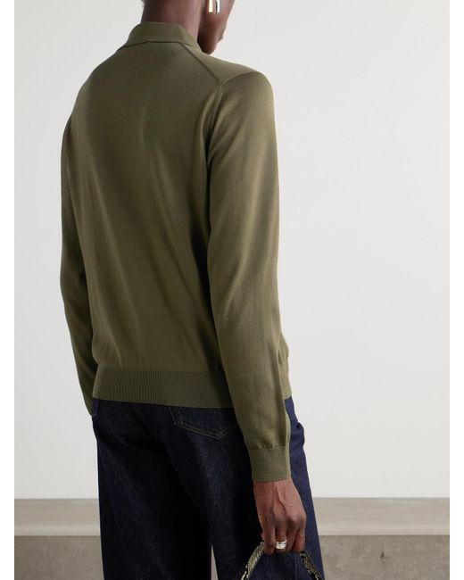 Loro Piana Green Cotton Polo Shirt