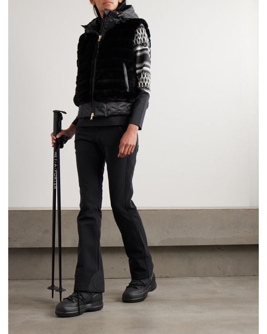Bogner Black Hazel Appliquéd Ski Pants