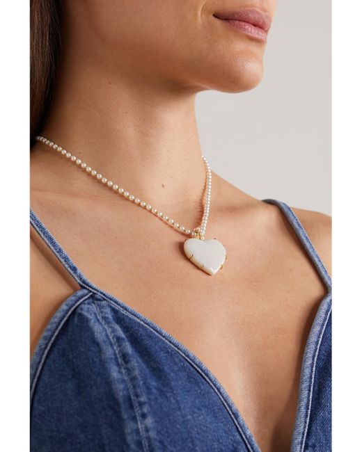 Irene Neuwirth Natural Love 18-Karat, Pearl And Opal Necklace