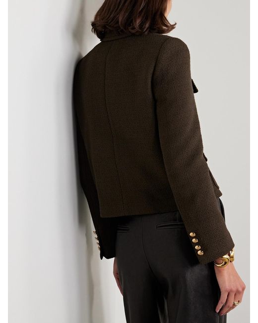 Nili Lotan Black Paola Cotton-Blend Tweed Jacket