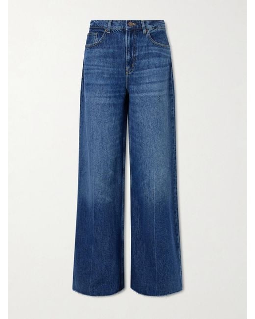 La Ligne Blue High-Rise Wide-Leg Jeans