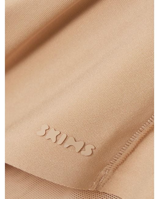 Skims White Ultimate Body Push-Up Thong Bodysuit